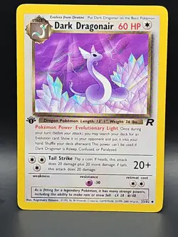 Dark Dragonair 33/82 Team Rocket Regular Uncommon 1st Edition Pokemon TCG NM - Image 1