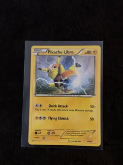 Pokemon Pikachu Libre 14/30 Basic Thunder Card 2016 POTENTIAL 💎 NEAR MINT Card - Image 1