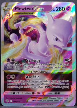 Mewtwo VSTAR 031/078 Pokemon GO Pokemon Card English Near Mint - Image 1