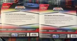 Pokemon TCG Prismatic Evolutions Tech Sticker Collection 3 Pack SEALED Lot Of 2 - Image 2