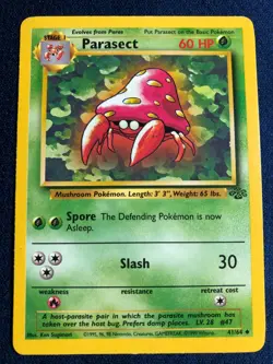 1999 POKEMON JUNGLE #41/64 PARASECT UNLIMITED UNCOMMON - Image 1