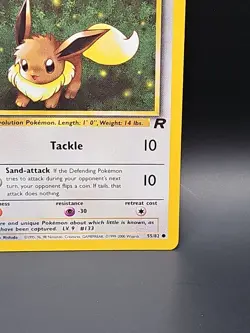1st Edition Eevee 55/82 Team Rocket Set Rare Vintage Pokemon Card - NM - Image 5