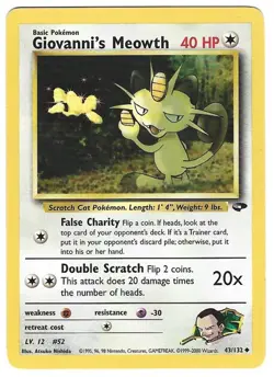 Pokemon Giovanni's Meowth 43/132 Gym Challenge - Image 1