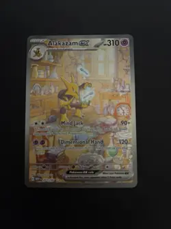 Pokemon Alakazam ex 201/165 Scarlet & Violet 151 Special Illustration Rare Holo - Image 1