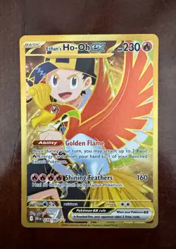 Pokemon Ethan's Ho-Oh ex Sv10 Destined Rivals Hyper Rare Holo 239/182 - Image 1