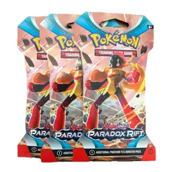 3 PACKS AS SHOWN - Pokemon TCG: Paradox Rift Sleeved Booster Pack - New - Image 1