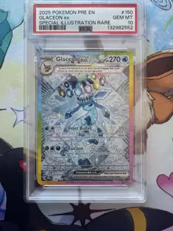 Pokemon 2025 Glaceon ex 150/131 SIR Prismatic Evolutions GEM MINT PSA 10 - Image 1
