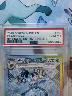 Pokemon 2025 Glaceon ex 150/131 SIR Prismatic Evolutions GEM MINT PSA 10 - Image 5
