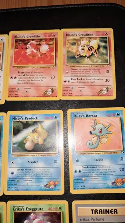 lotto 12 carte pokemon vintage Eng Set Gym Heroes Comuni E Non - Image 3