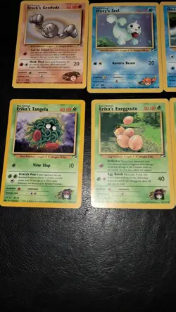 lotto 12 carte pokemon vintage Eng Set Gym Heroes Comuni E Non - Image 4