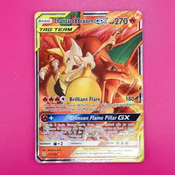 Charizard & Braixen GX 22/236 Tag Team Sm-Cosmic Eclipse Pokemon Tcg Nm-M - Image 2
