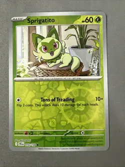 Pokemon TCG * Journey Together 016/159 Sprigatito C REVERSE HOLO * NM FRESH PK - Image 1