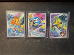 Chimchar, Piplup, Turtwig Pokemon 30th Anniversary First Partner Set of 3 Promo - Image 1