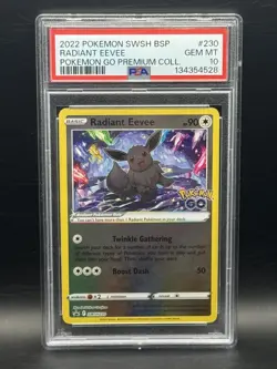 Pokemon Radiant Eevee SWSH230 English Premium Collection Promo PSA 10 - Image 2