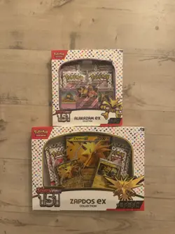 NEW-Pokemon TCG: Scarlet & Violet 151 Zapdos & Alakazam EX Collection Boxes🔥 - Image 1
