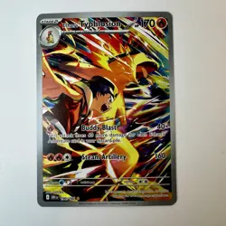 2025 Pokemon Destined Rivals Ethan’s Typhlosion 190/182 ILLUSTRATION RARE NM - Image 3