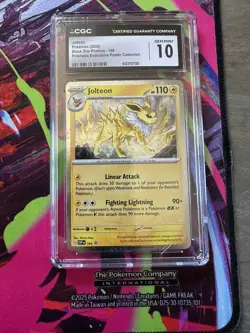 Jolteon 169 CGC Gem Mint 10 Black Star Promo Prismatic Evolutions Holo Pokemon - Image 1