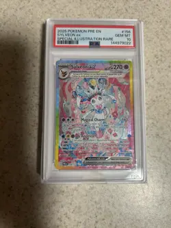 Pokemon 2025 Sylveon ex 156/131 SIR Prismatic Evolutions GEM MINT PSA 10 - Image 1