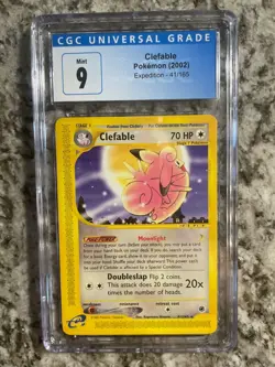 Clefable 43/165 - Non Holo Rare 2002 Expedition Pokemon TCG Ereader - CGC 9 Mint - Image 1
