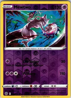 Mewtwo 059/159 Crown Zenith Pokemon NM Reverse Holo - Image 1