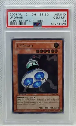YU-GI-OH 2005 UFOROID 1ST EDITION CRV-EN010 ULTIMATE PSA-10 - Image 1