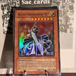 Yu-Gi-Oh TCG Silent Swordsman LV7 WC5-EN001 Ultra Unlimited Edition NM - Image 1