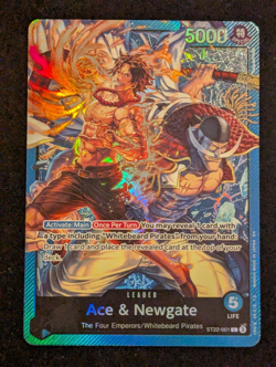 One Piece TCG ST22 Starter Deck Ace & Newgate Full Art Foil L ST22-001 - Image 1