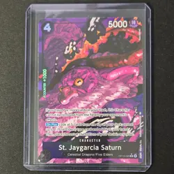 St. Jaygarcia Saturn One Piece Carrying On His Will OP13-083 Alternate Art - NM - Image 1
