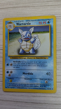 Pokemon TCG Wartortle Evolution Box Error Base Set Card 42/102 - LP #2 - Image 1