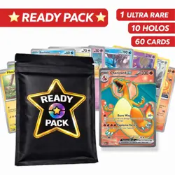 ☆READY PACK☆ 60 Pokemon Card Lot – Ultra Rare GUARANTEED – Perfect Gift for Kids - Image 1