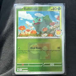 Bulbasaur 001/132 MEG 2026 Pokemon Day League Promo PLAY Stamp Pokemon Card - Image 1