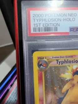 Pokemon Neo Genesis Typhlosion TCG 17/111 Rare Holo Card 1st Edition PSA 9 - Image 4