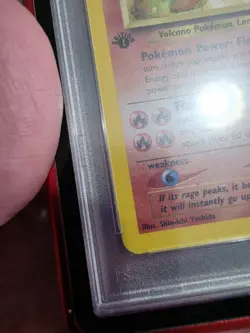 Pokemon Neo Genesis Typhlosion TCG 17/111 Rare Holo Card 1st Edition PSA 9 - Image 5