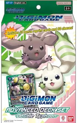 Digimon Card Game Advanced Deck Set: Double Typhoon (ST17) Inc Bonus Pack New - Image 1