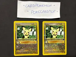 Pokemon Card X2 Pichu 35-Promo-Ita-Holo Reverse-Nm/mint! - Image 1