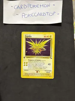 Pokemon Card Zapdos 15/62 1ST- Fossil Set-ita-Holo-Good! - Image 1