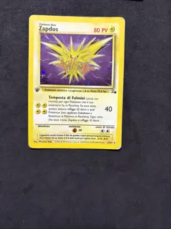 Pokemon Card Zapdos 15/62 1ST- Fossil Set-ita-Holo-Good! - Image 3