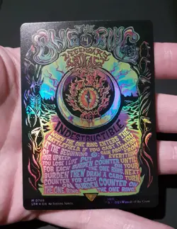 The One Ring Foil Borderless Poster Lord Of The Rings MTG NM Mint Magic LOTR - Image 1