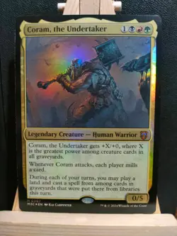 Coram, the Undertaker FOIL - Modern Horizons 3 Commander - NM (See pics) MTG - Image 1