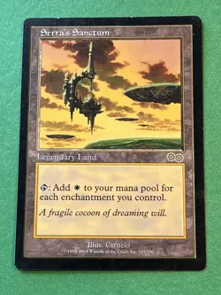 **Serra's Sanctum** ~Urza's Saga~ Magic the Gathering Light Play (LP) - Image 1