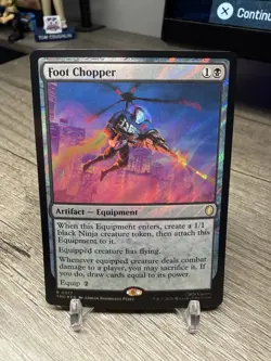 Foot Chopper (Surge Foil) 17 (R) MTG Commander Teenage Mutant Ninja Turtles TMC - Image 1
