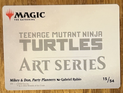 Teenage Mutant Ninja Turtles Art Card, Mikey & Don, Party Planners 15/54 - Image 2