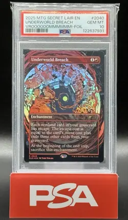 2025 MTG SECRET LAIR DROP VROOOOOOMMMMMM! FOIL #2040 UNDERWORLD BREACH PSA 10 - Image 1
