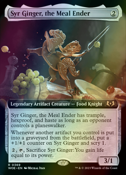 MTG Syr Ginger, the Meal Ender Extended Art Foil ** Wilds of Eldraine ** English - Image 1