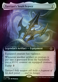 MTG Tarrian's Soulcleaver Extended Art Foil ** The Lost Caverns of Ixalan ** En - Image 1