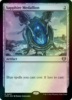 MTG Sapphire Medallion Foil ** Commander Masters ** English - Image 1