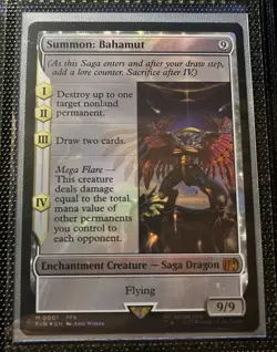 MTG Summon: Bahamut Foil Final Fantasy 0001 - Image 1