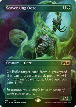 MTG Scavenging Ooze Borderless Foil ** Core Set 2021 ** English - Image 1