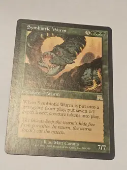 Symbiotic Wurm Onslaught MTG Magic The Gathering LP - Image 1