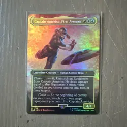 Captain America, First Avenger (Rainbow Foil) Secret Lair Drop, Foil SLD MTG - Image 1